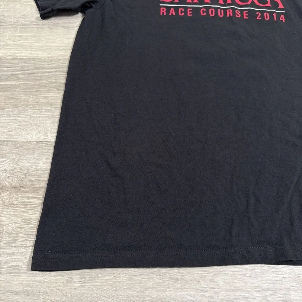 Saratoga Race Course Racetrack Shirt 2014 Men's Black Medium Horse Racing Tee